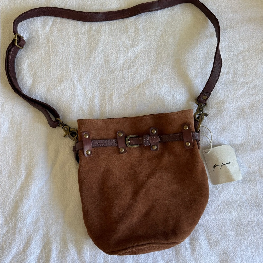 Soren Suede Free People Bucket Bag
